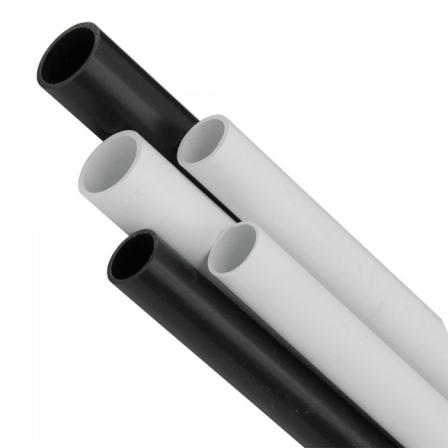 What is the difference between black and white PVC pipe? 