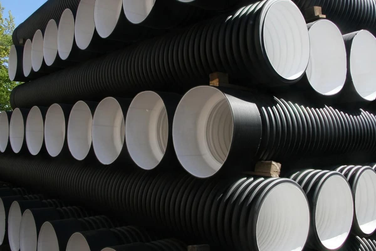  Black Corrugated Pipe (Double Walled) Grooved Surface Elastic 