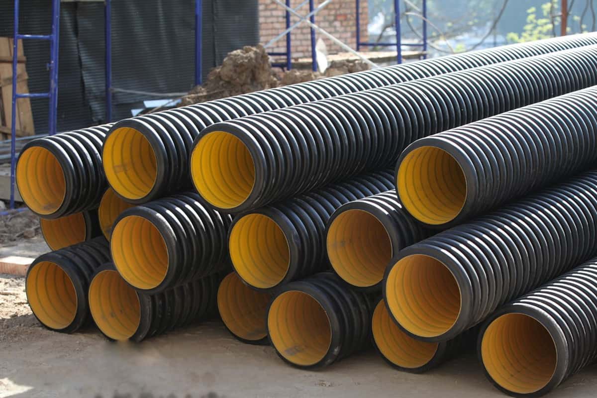  300mm Corrugated Pipe; Double Layered Spiral Shaped Surface Wear Germ Resistance 